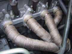Exhaust Pipe and Manifold Insulating Wrap Protection for Automobiles